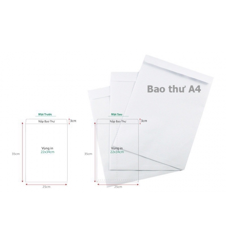 Bao thư trắng A4
