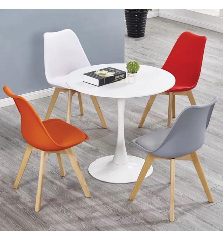 Bộ bàn 4 ghế màu cam 