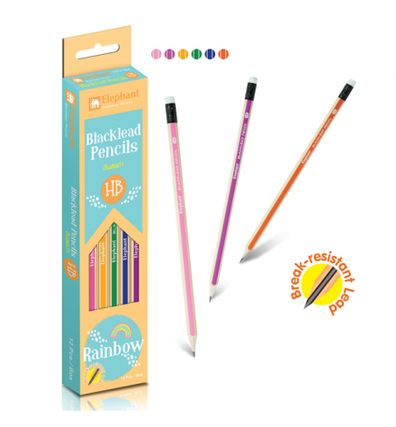 Bút chì đen HB Rainbow Elephant