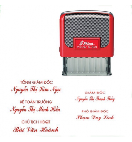 Con dấu Giám đốc kèm tên
