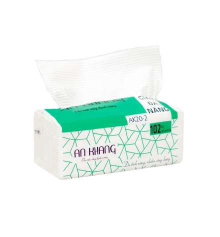 Khăn giấy lau tay AN KHANG 20-2 lớp
