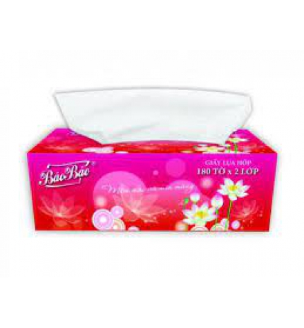 Khăn giấy lụa hộp Bảo Bảo 180 tờ