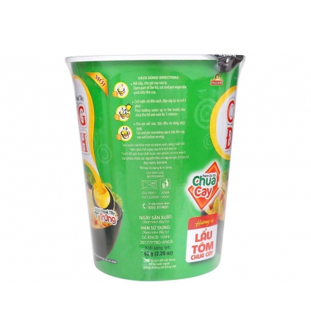 Mì khoai tây Cung Đình lẩu tôm chua cay ly 65g
