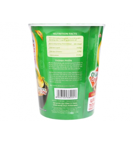 Mì khoai tây Cung Đình lẩu tôm chua cay ly 65g