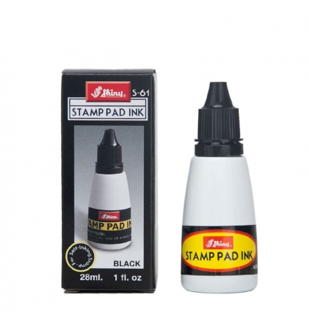 Mực dấu Shiny 28ml đen S-61