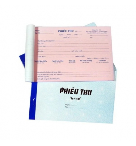 Phiếu thu 2 liên-NY