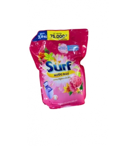 Nước giặt Surf chuyên dụng 3.6KG hương nước xả vải đậm đặc 