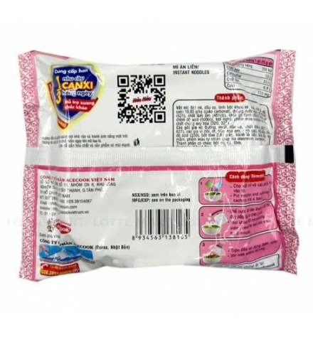 Thùng Mì Ăn Liền Hảo Hảo Vị Tôm Chua Cay 30 Gói x 75G