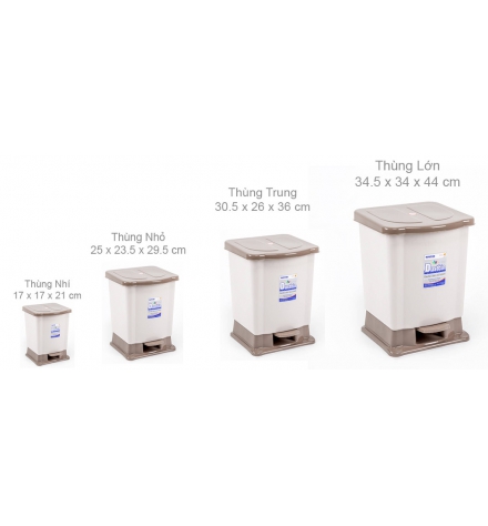 Thùng rác đạp Duy Tân nhí