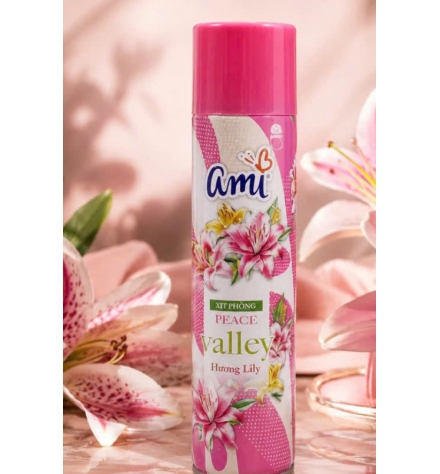Xịt thơm phòng Ami 280ml Hương hoa hồng 