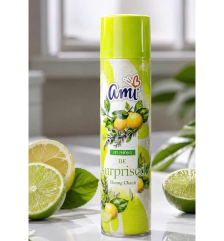 Xịt thơm phòng Ami 280ml Hương hoa hồng 