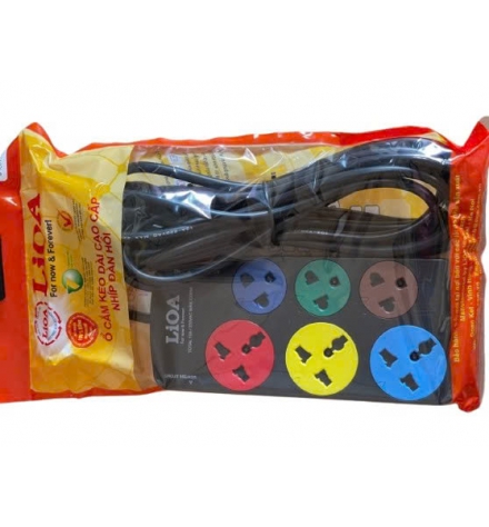Ổ cắm điện 6 ổ Lioa 3D3S 5m