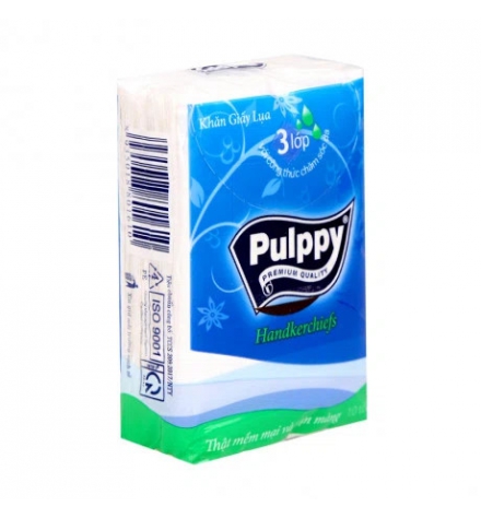  Khăn giấy lụa bỏ túi 3 lớp Pulppy