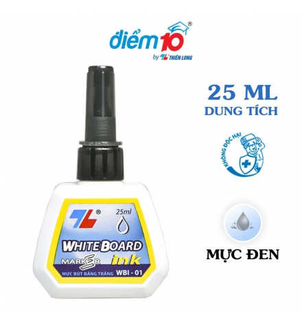  Mực bút lông bảng Thiên Long WBI-01 đen