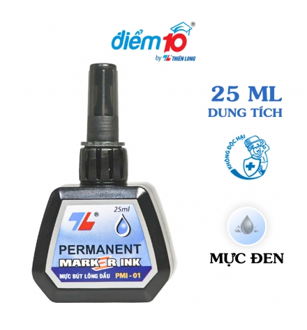  Mực bút lông dầu Thiên Long PMI-01 25ml đen