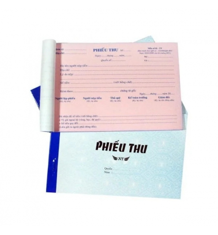  Phiếu thu 2 liên-NY