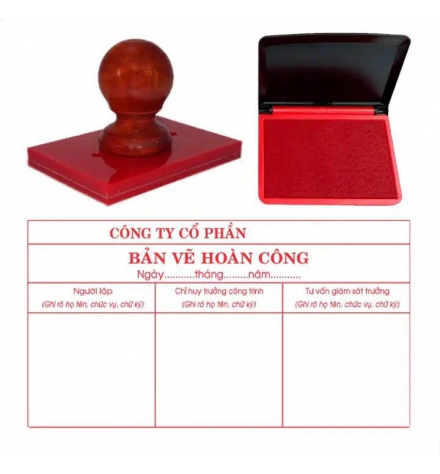 Con dấu hoàn công 3 ô - 4 ô