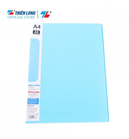 Bìa nhựa 40 lá A4 Thiên Long