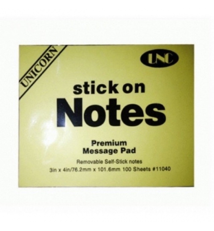 Giấy Note vàng 3x4 UNC