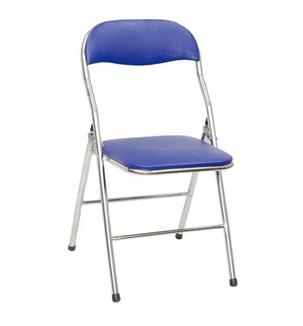 Ghế xếp inox ( bọc nệm xanh )