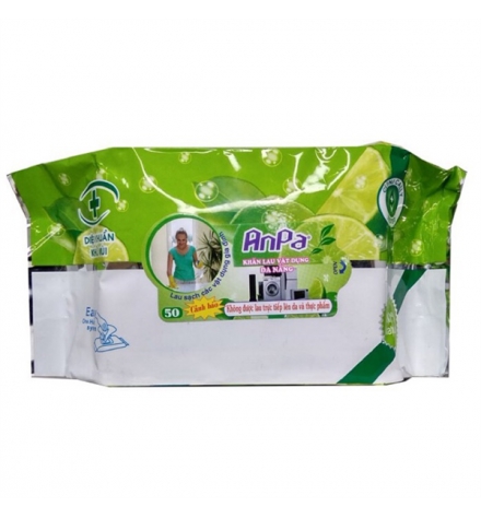  Khăn ướt lau bếp đa năng Anpa 50 miếng