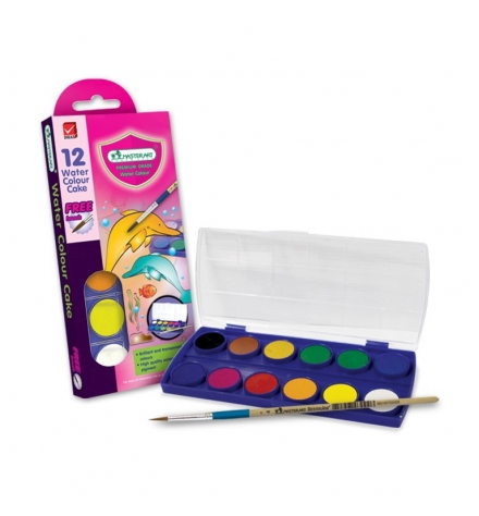 Màu nước khô Thái Lan Masterart 12 màu kèm cọ