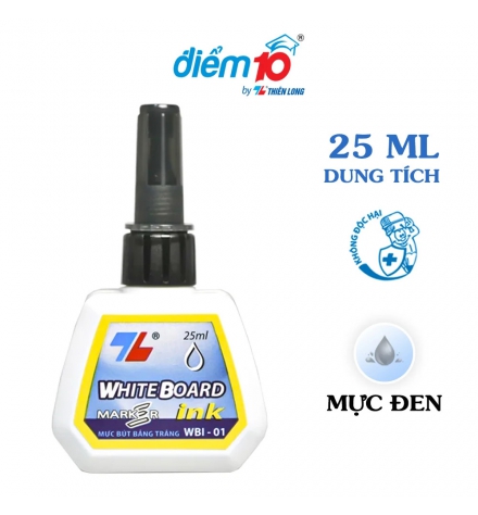 Mực bút lông bảng Thiên Long WBI-01 đen