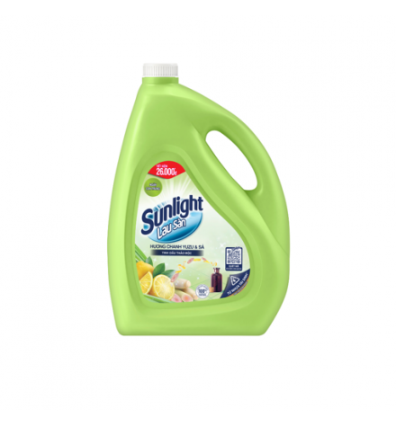 Nước Lau Sàn Sunlight Tinh Dầu Thảo Mộc Hương Chanh Sả 3.6 Kg