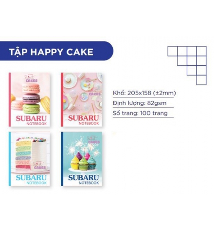 Tập Happy Cake 100 trang 4 ly ngang